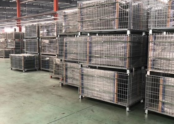 Cavo pieghevole Q195 Mesh Storage Containers For Warehouse di 1200X1000X890MM