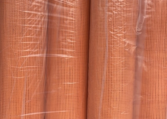 Rete metallica arancio della fibra di lunghezza 100m 5x5mm per la conservazione delle pareti pulite ed asciutte
